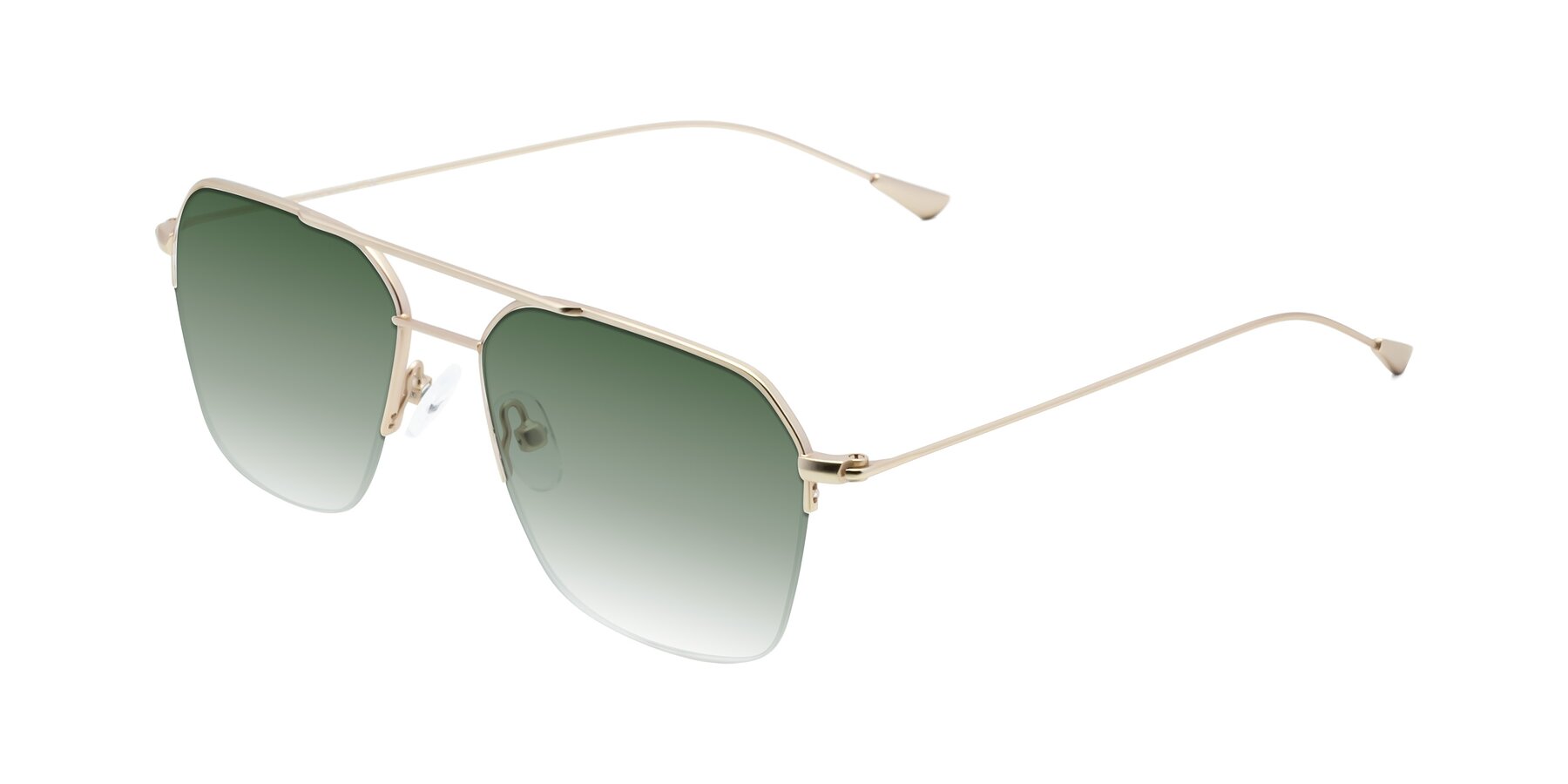 Angle of Largo in Jet Gold with Green Gradient Lenses
