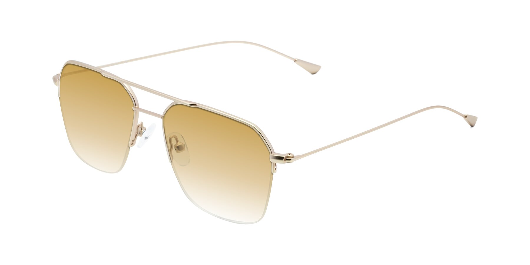 Angle of Largo in Jet Gold with Champagne Gradient Lenses