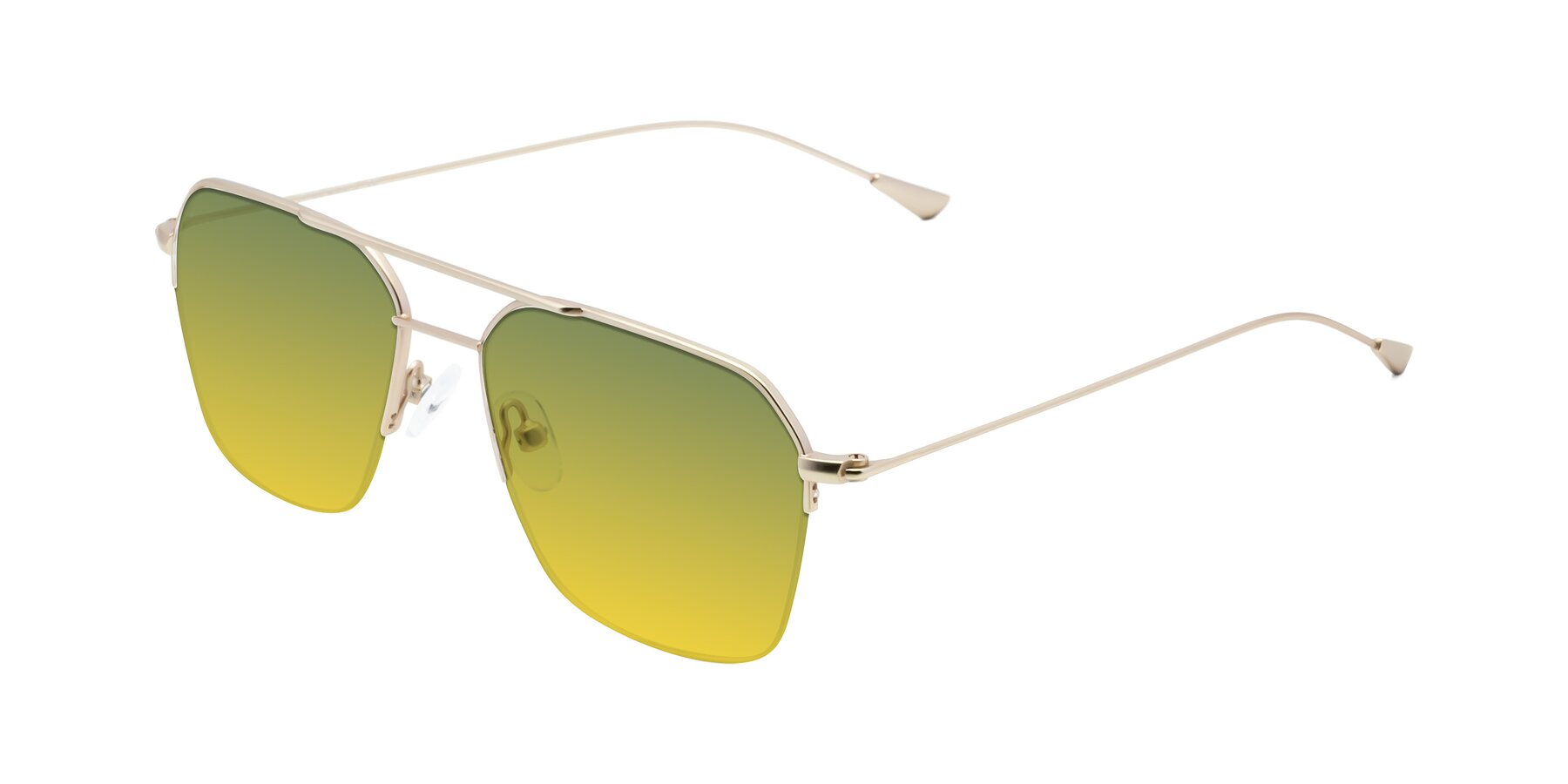 Angle of Largo in Jet Gold with Green / Yellow Gradient Lenses