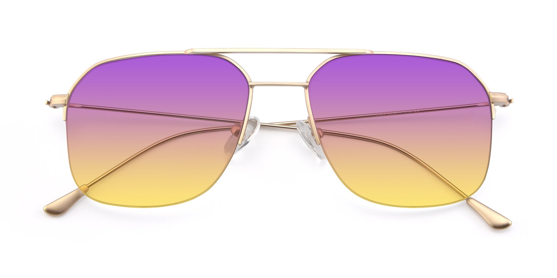 Folded Front of 9434 in Jet Gold with Purple / Yellow Gradient Lenses