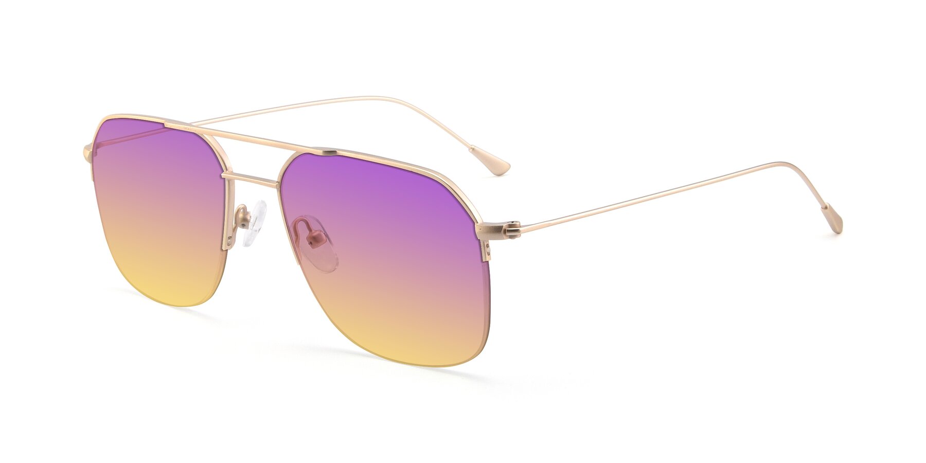 Angle of 9434 in Jet Gold with Purple / Yellow Gradient Lenses