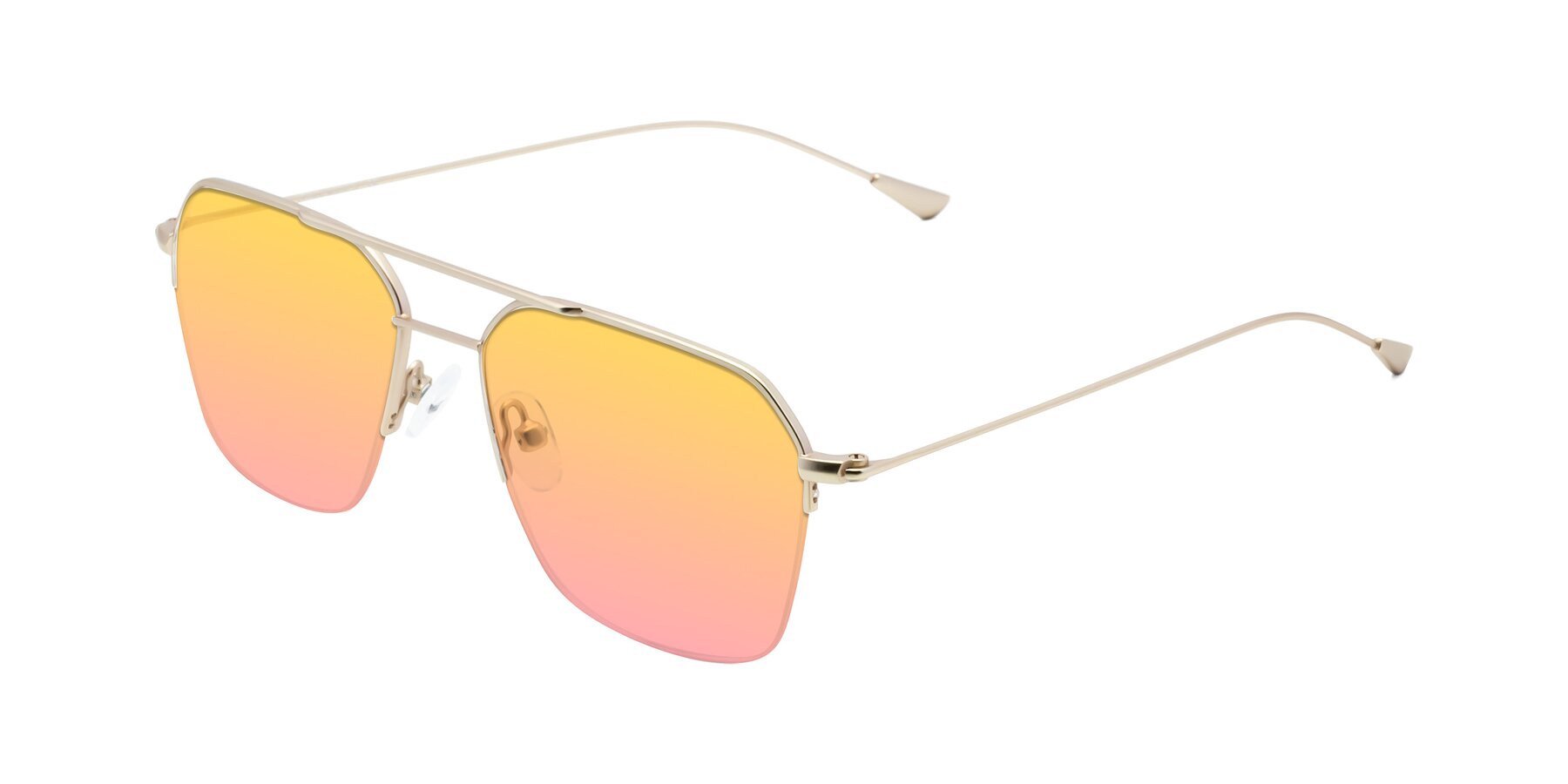 Angle of Largo in Jet Gold with Yellow / Pink Gradient Lenses