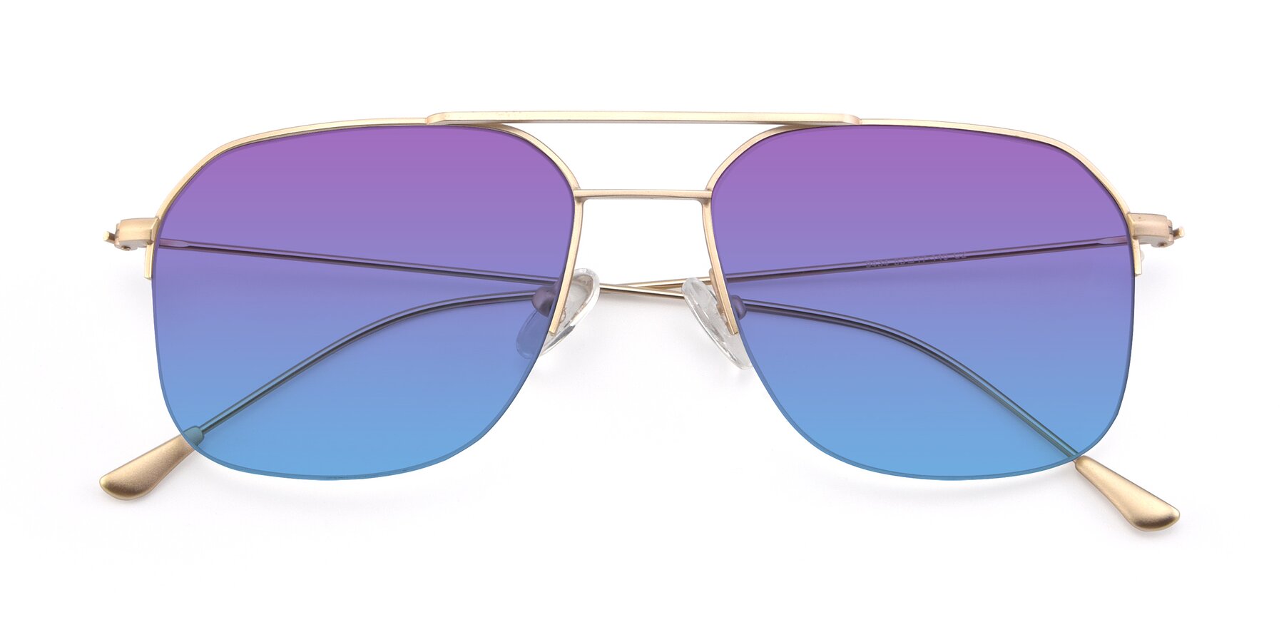 Folded Front of 9434 in Jet Gold with Purple / Blue Gradient Lenses