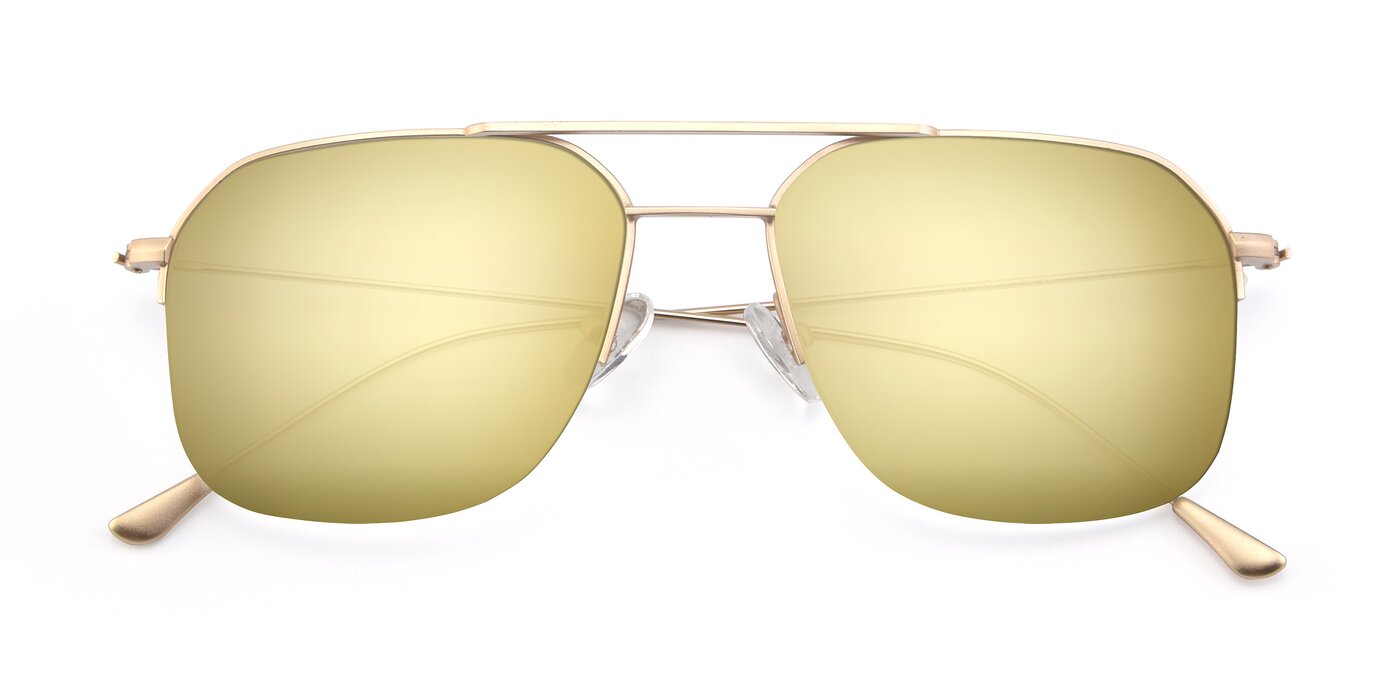 9434 - Jet Gold Flash Mirrored Sunglasses