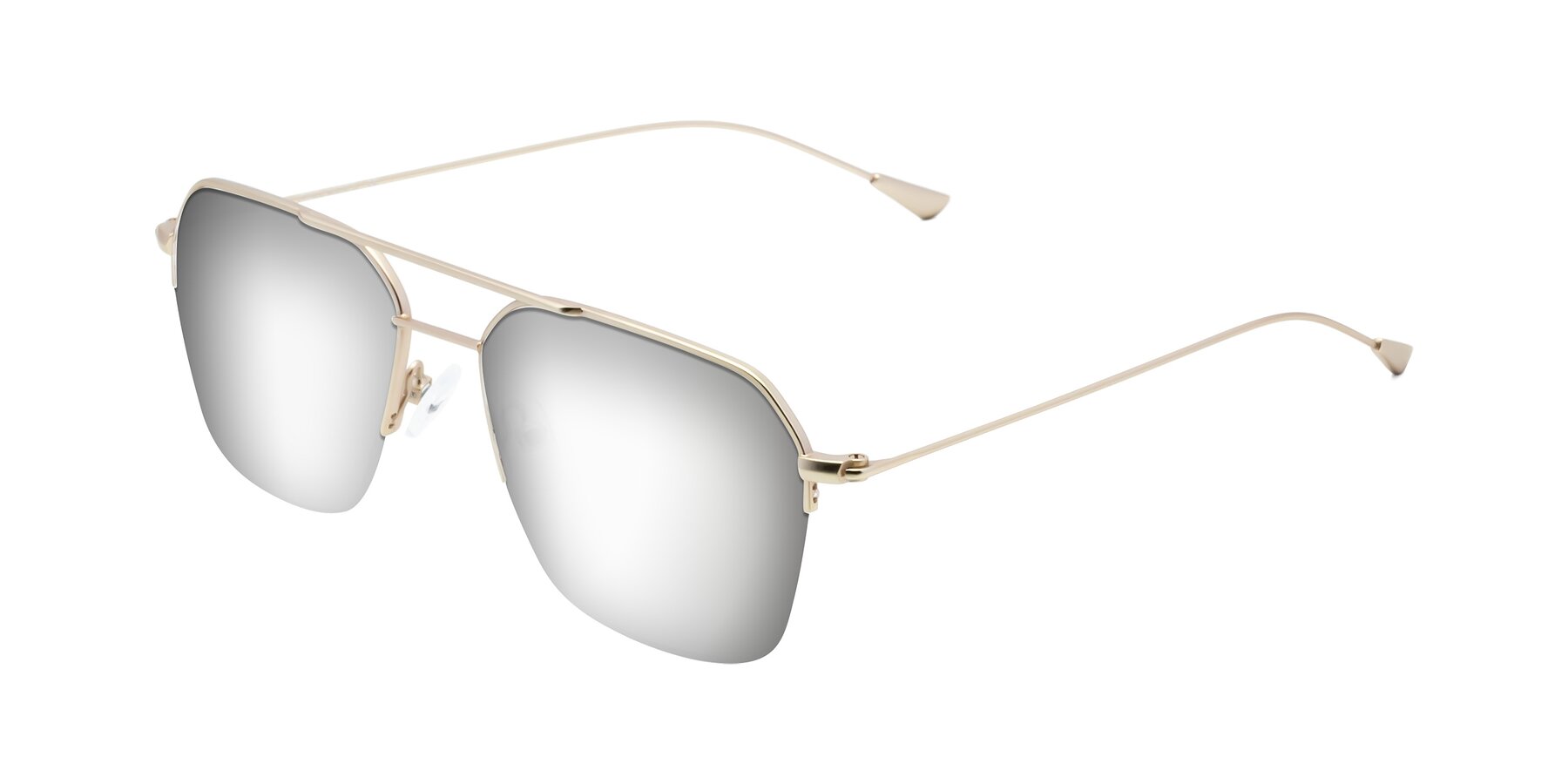 Angle of Largo in Jet Gold with Silver Mirrored Lenses