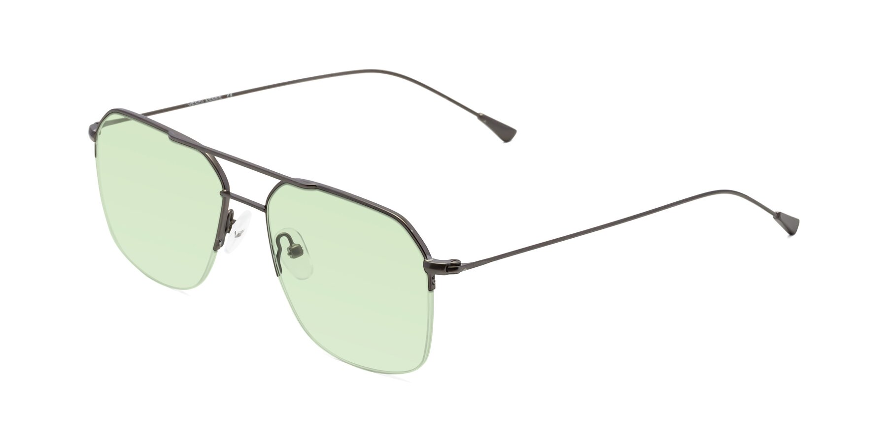 Angle of Largo in Gunmetal with Light Green Tinted Lenses
