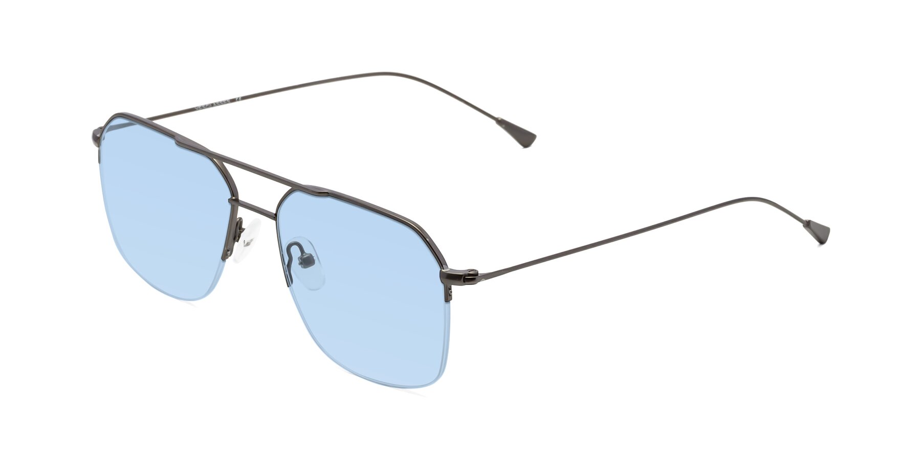 Angle of Largo in Gunmetal with Light Blue Tinted Lenses