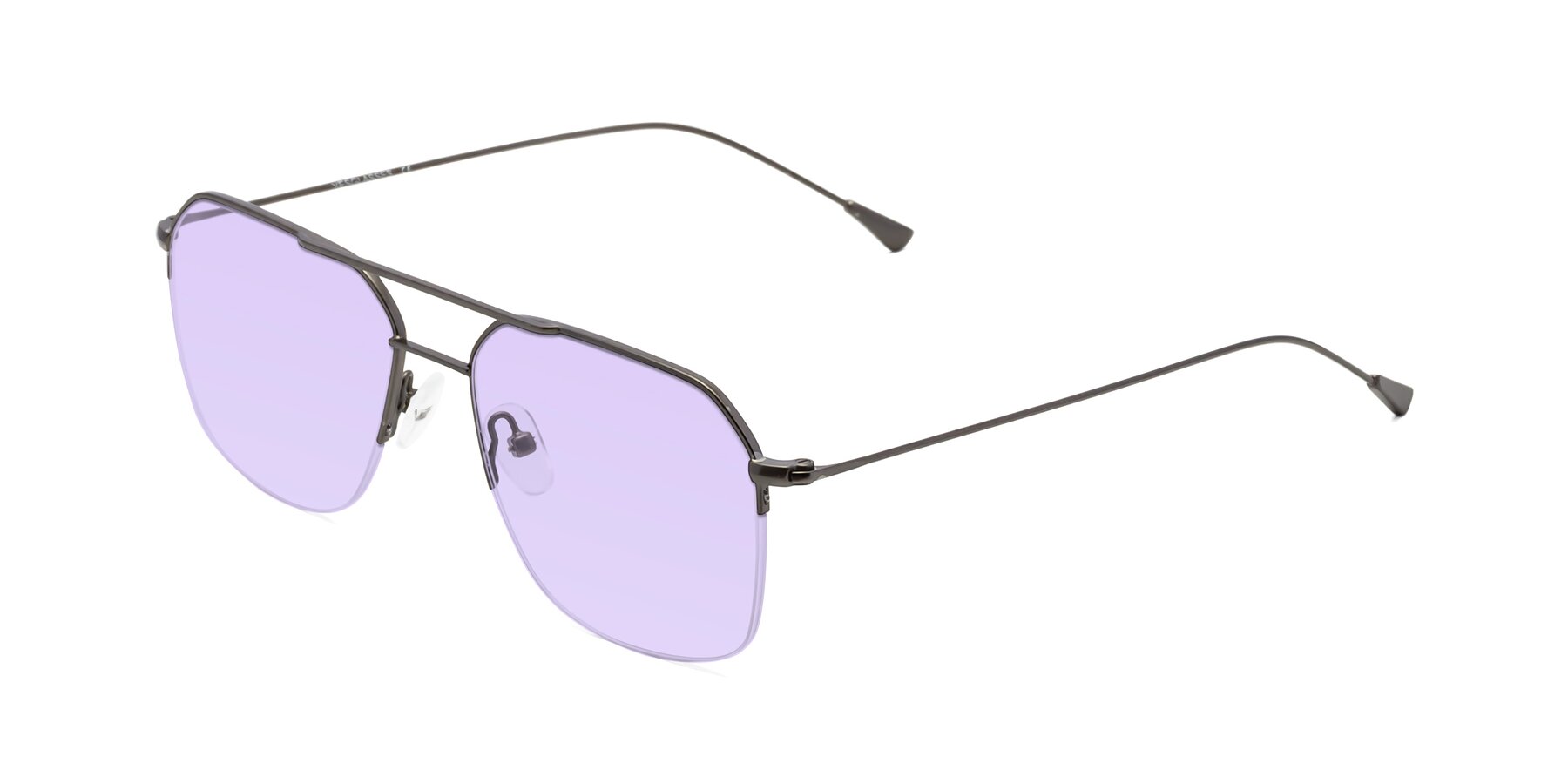 Angle of Largo in Gunmetal with Light Purple Tinted Lenses