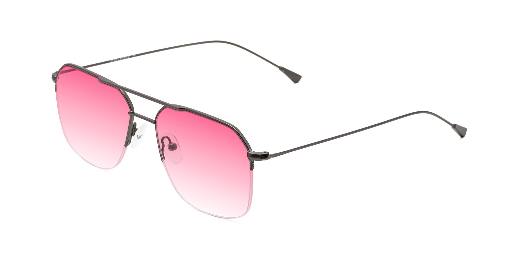 Angle of 9434 in Gunmetal with Pink Gradient Lenses