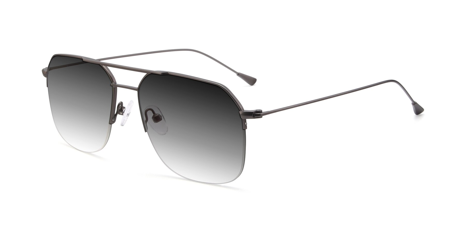 Angle of 9434 in Gunmetal with Gray Gradient Lenses