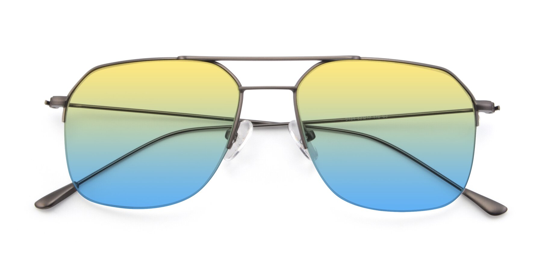 Folded Front of 9434 in Gunmetal with Yellow / Blue Gradient Lenses