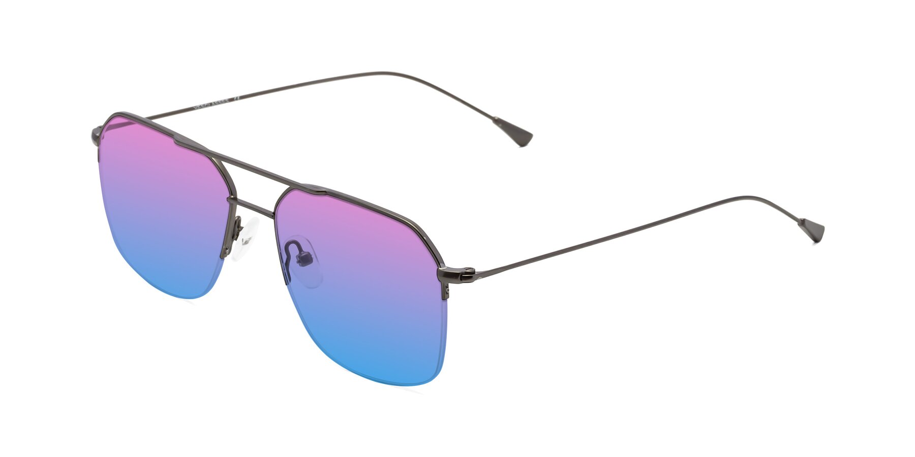 Angle of Largo in Gunmetal with Pink / Blue Gradient Lenses