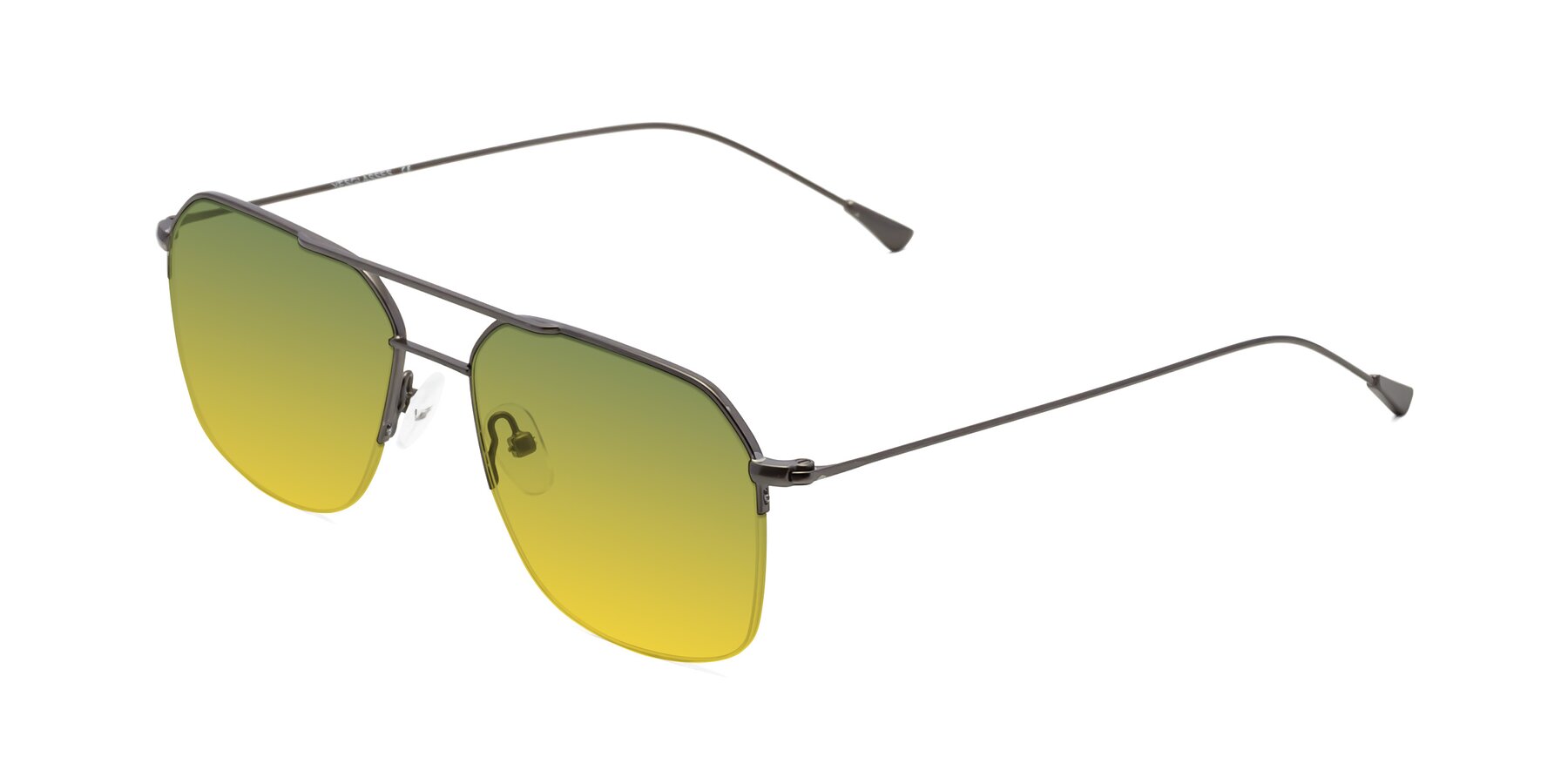 Angle of Largo in Gunmetal with Green / Yellow Gradient Lenses