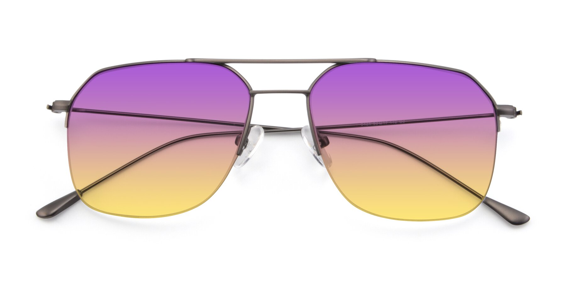 Folded Front of 9434 in Gunmetal with Purple / Yellow Gradient Lenses