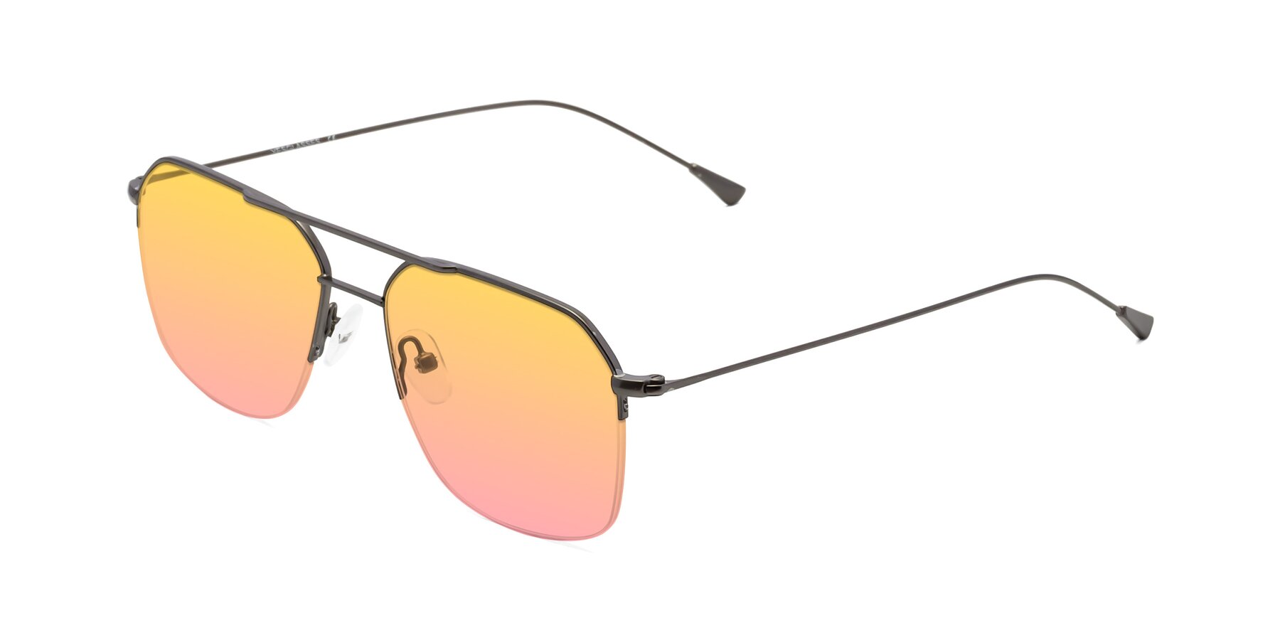 Angle of Largo in Gunmetal with Yellow / Pink Gradient Lenses