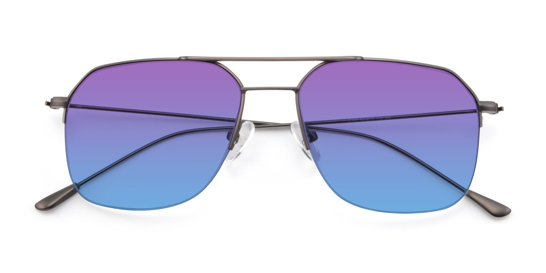 Folded Front of 9434 in Gunmetal with Purple / Blue Gradient Lenses