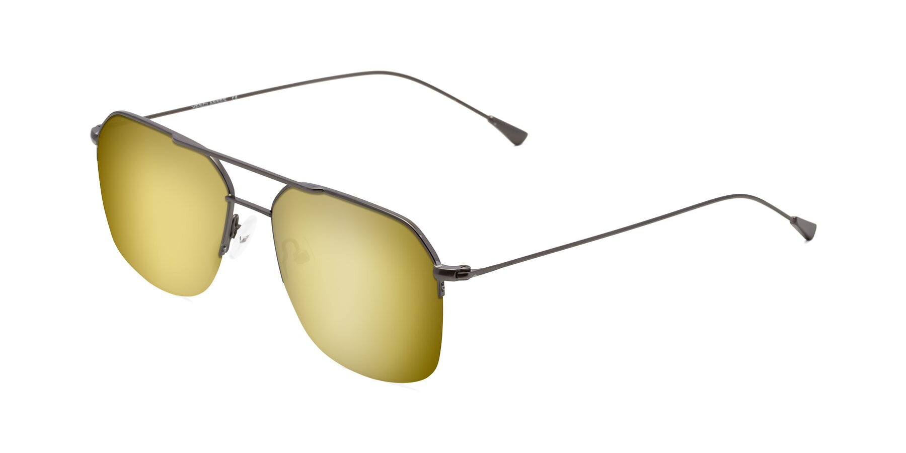 Angle of Largo in Gunmetal with Gold Mirrored Lenses