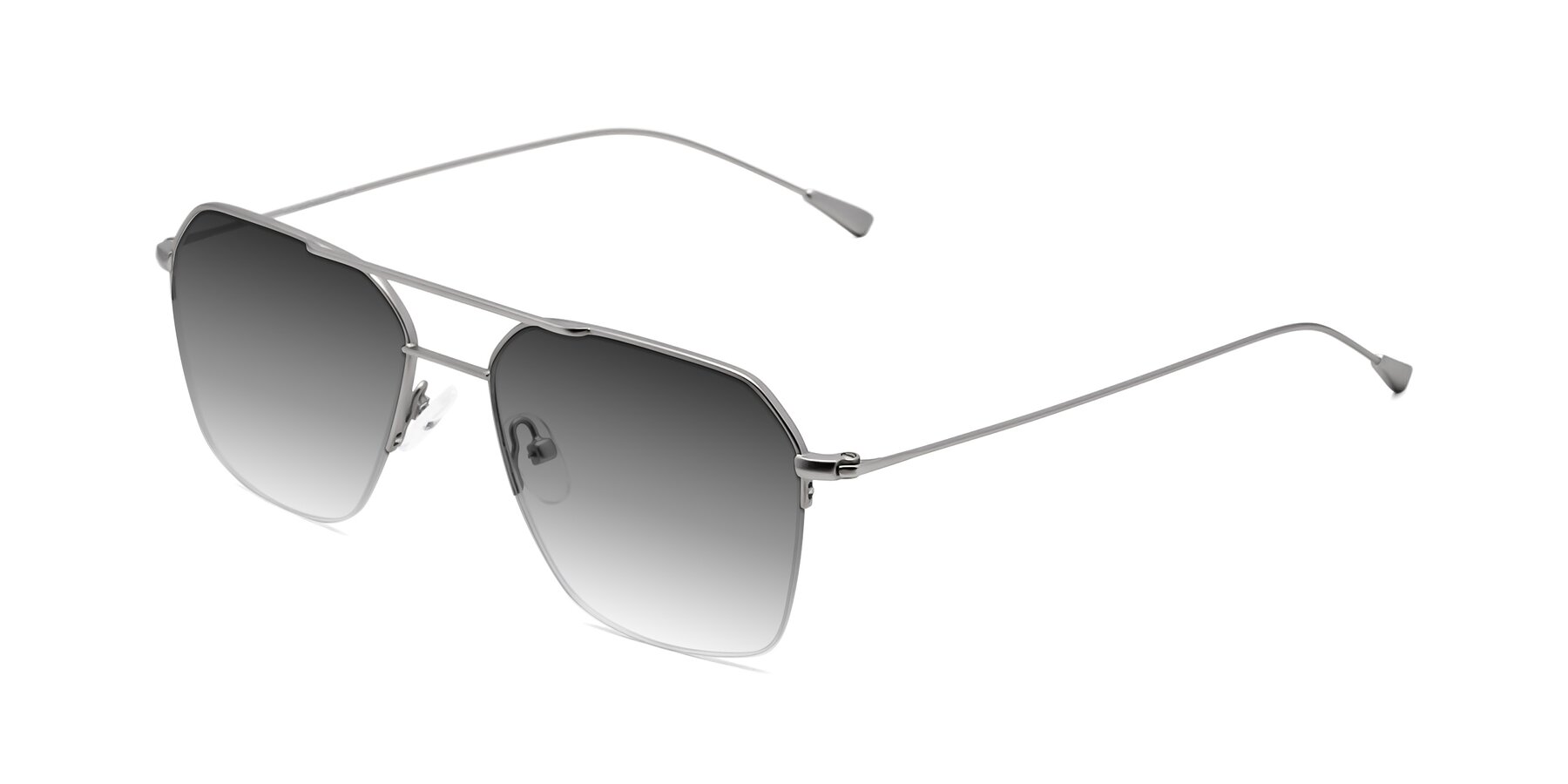 Angle of Largo in Silver with Gray Gradient Lenses