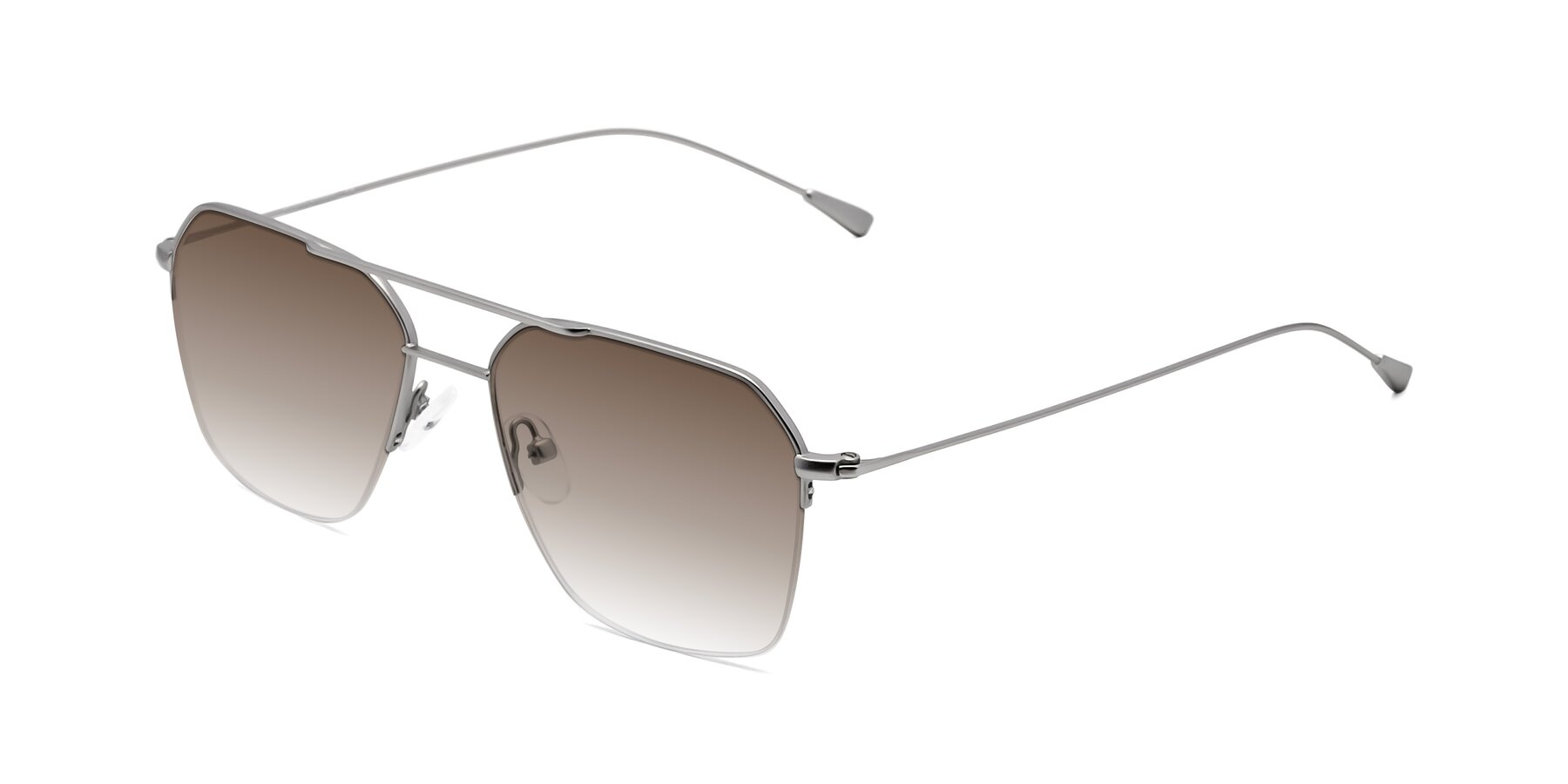 Angle of Largo in Silver with Brown Gradient Lenses