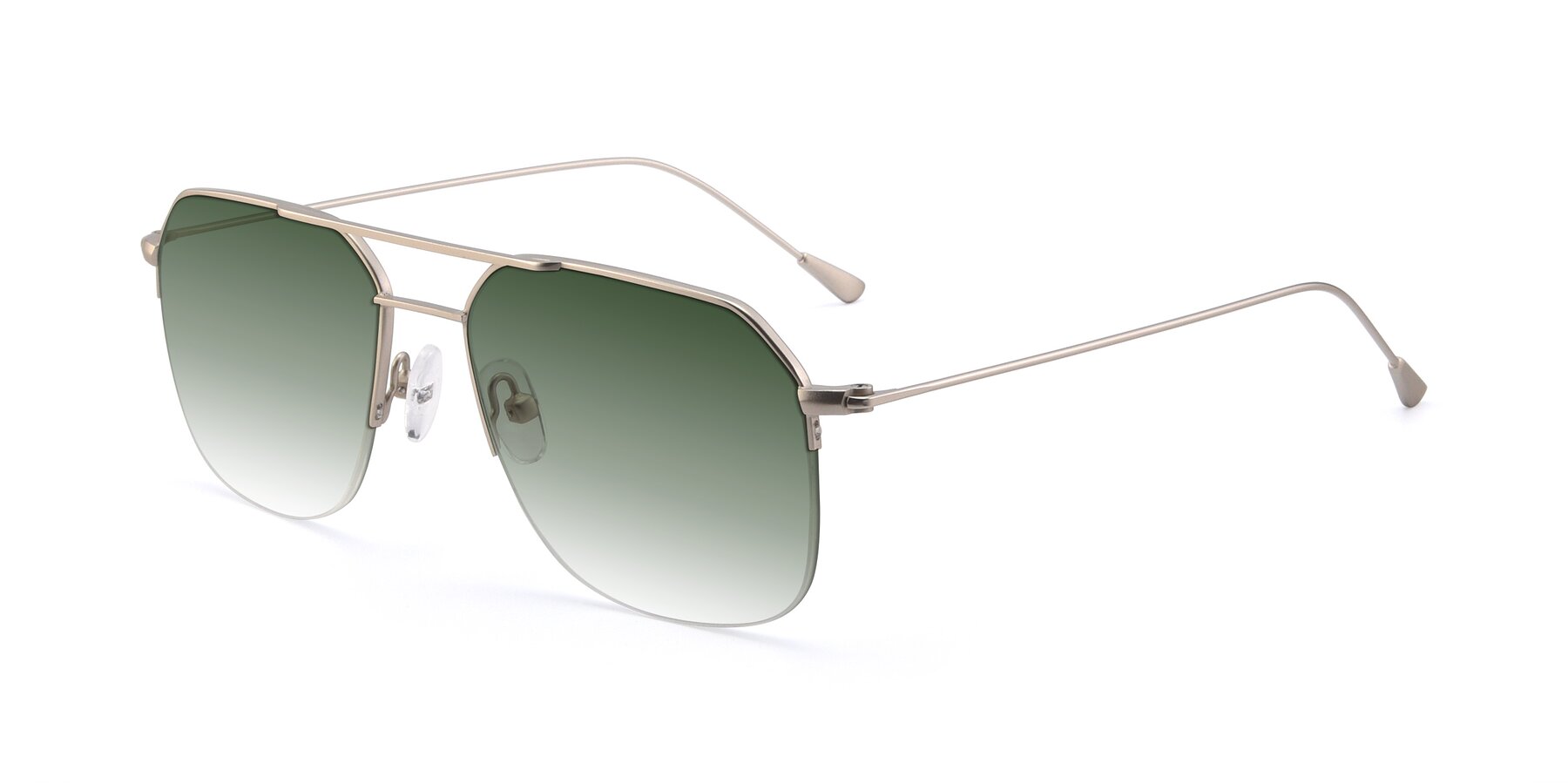 Angle of 9434 in Silver with Green Gradient Lenses