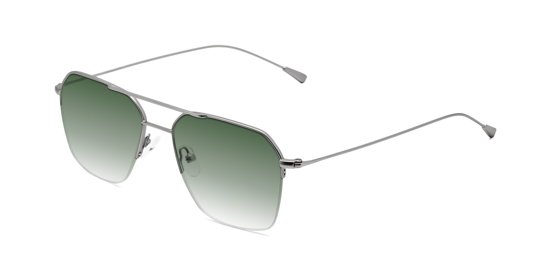 Angle of Largo in Silver with Green Gradient Lenses