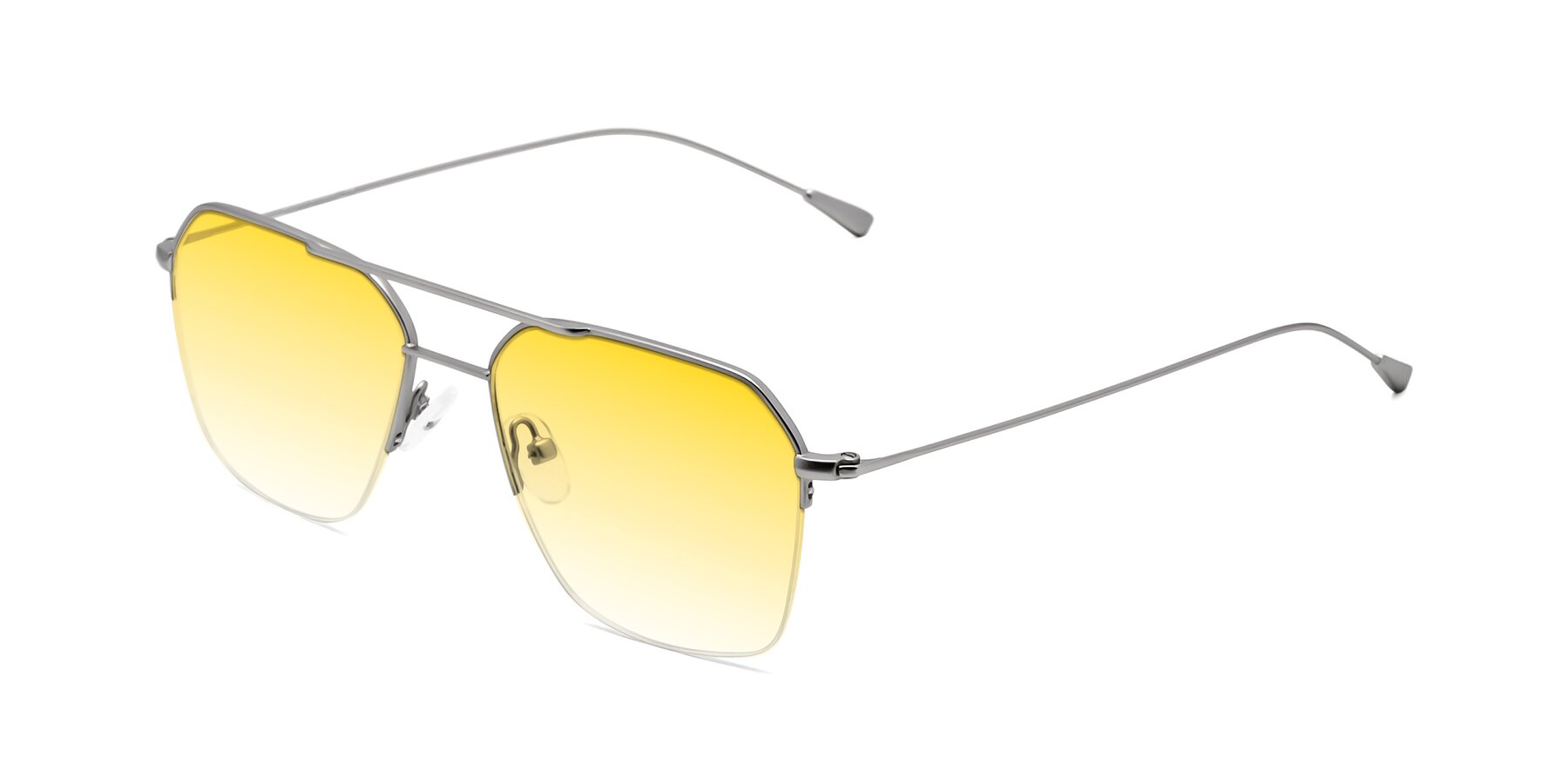 Angle of Largo in Silver with Yellow Gradient Lenses