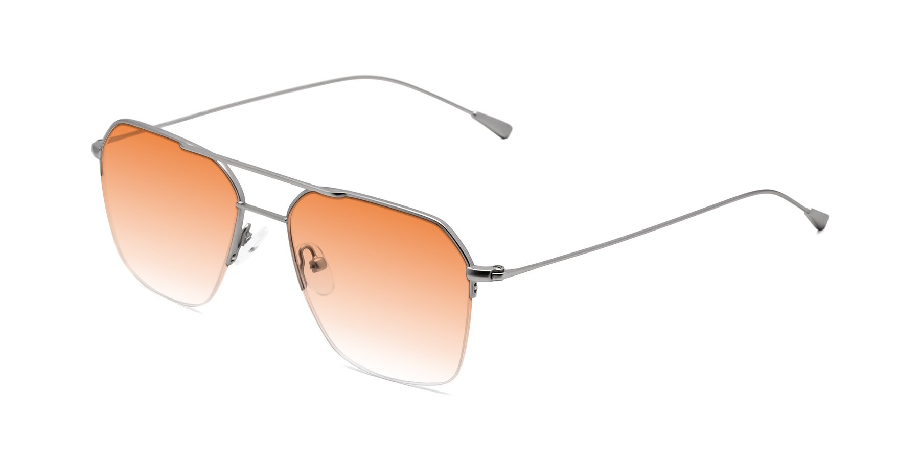 Angle of Largo in Silver with Orange Gradient Lenses