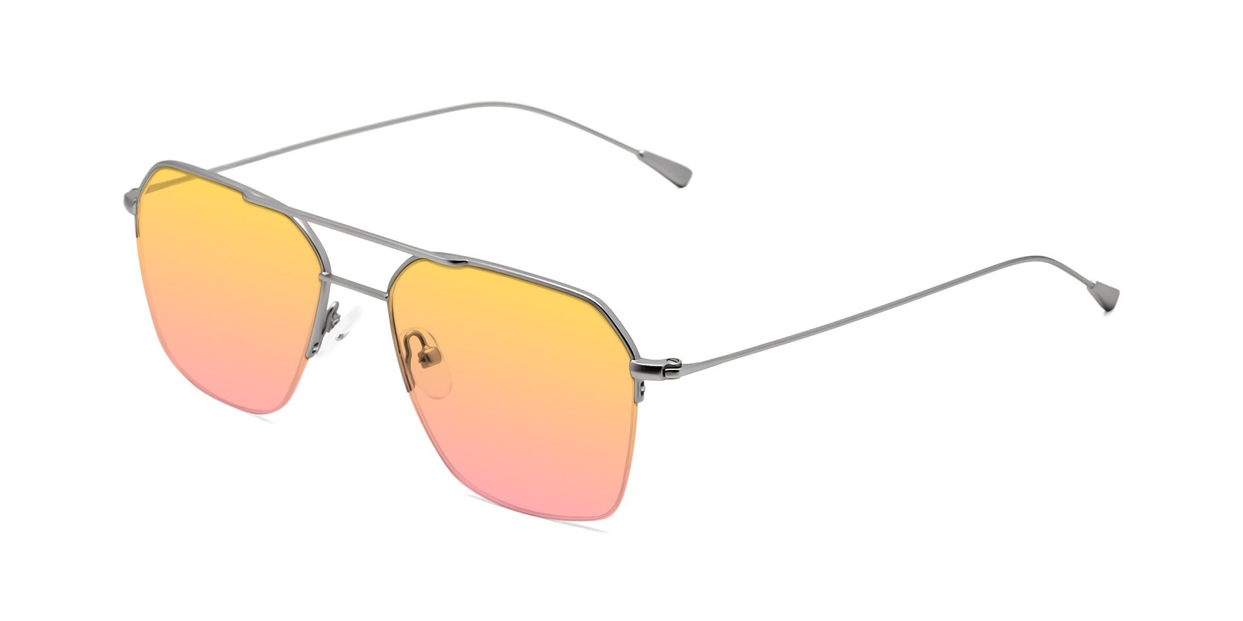 Angle of Largo in Silver with Yellow / Pink Gradient Lenses