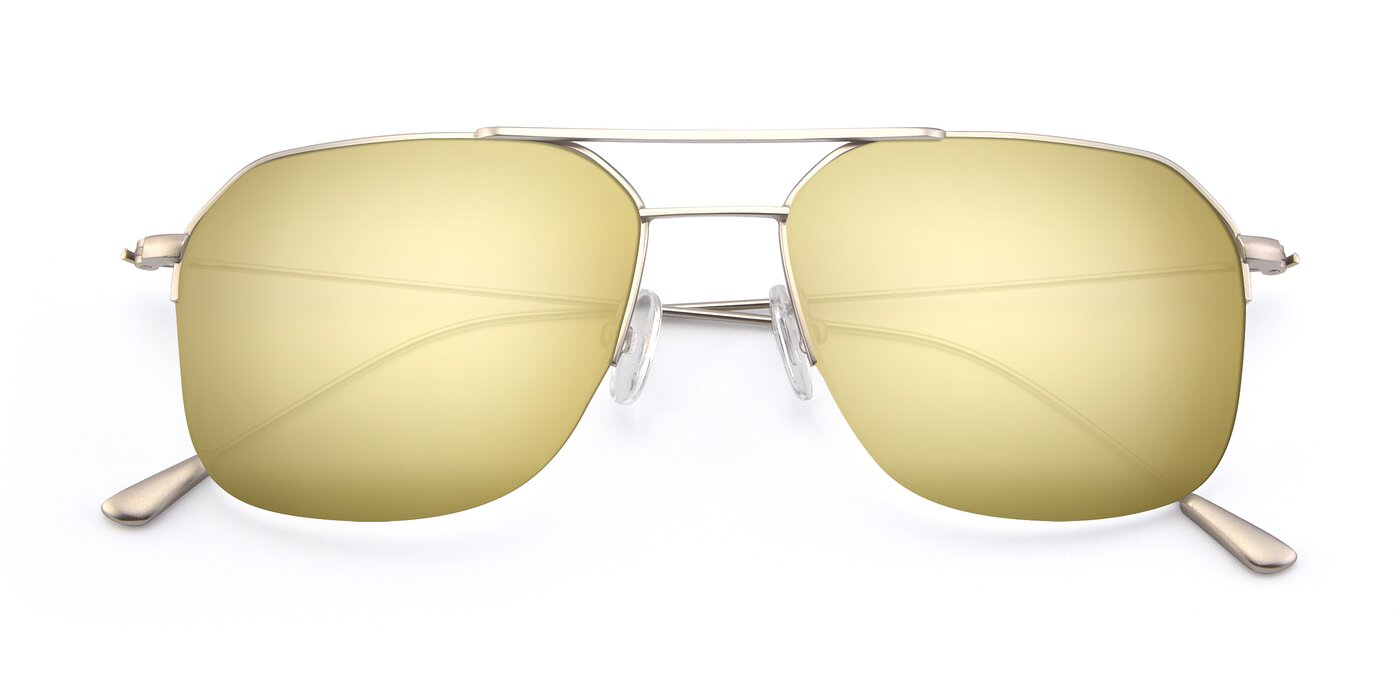 9434 - Silver Flash Mirrored Sunglasses