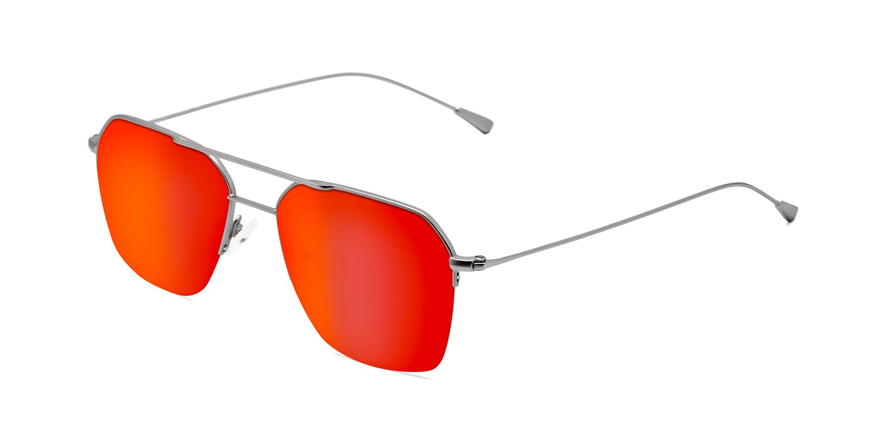 Angle of Largo in Silver with Red Gold Mirrored Lenses