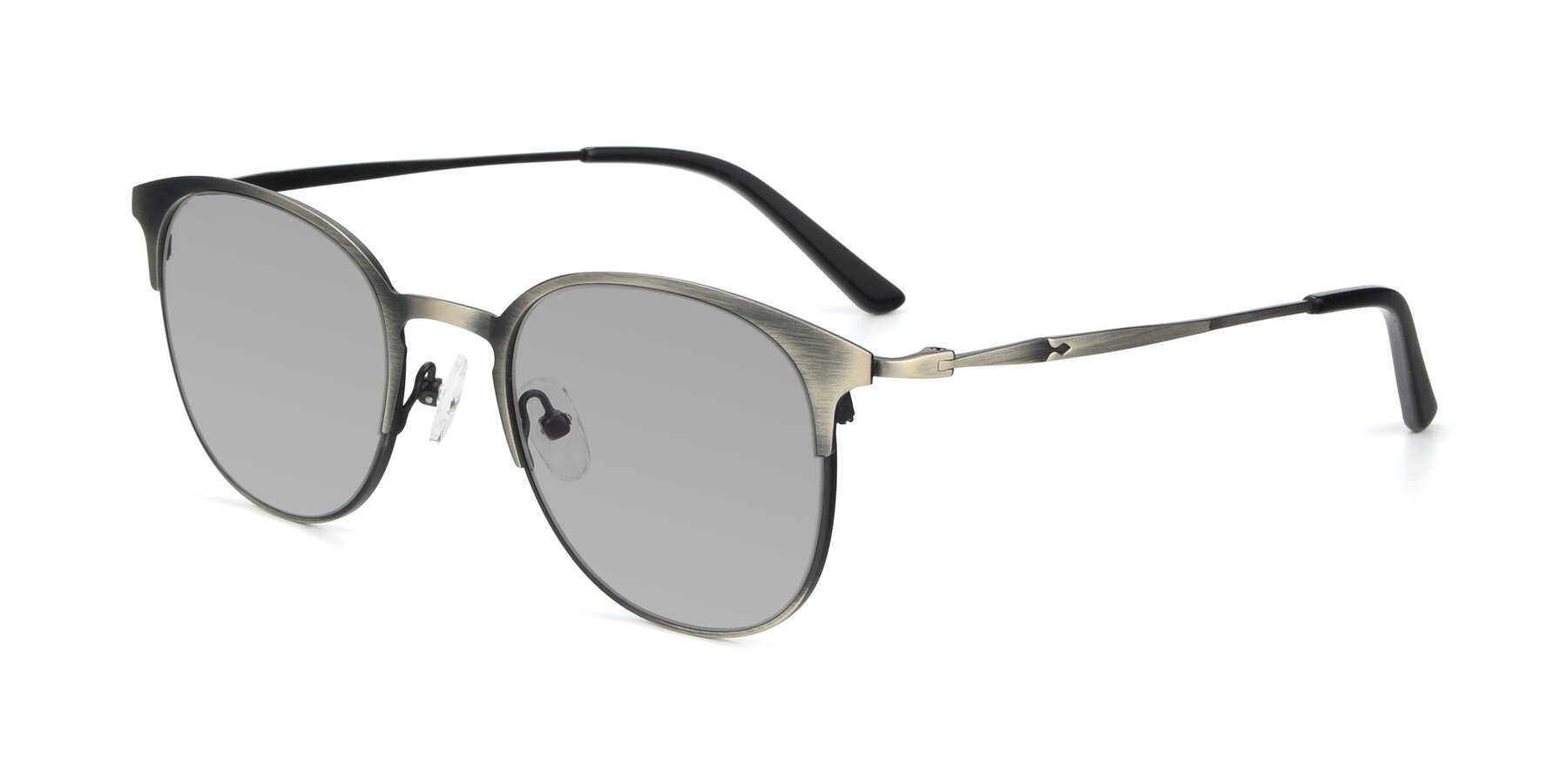 Angle of 9547 in Antique Gunmetal with Light Gray Tinted Lenses