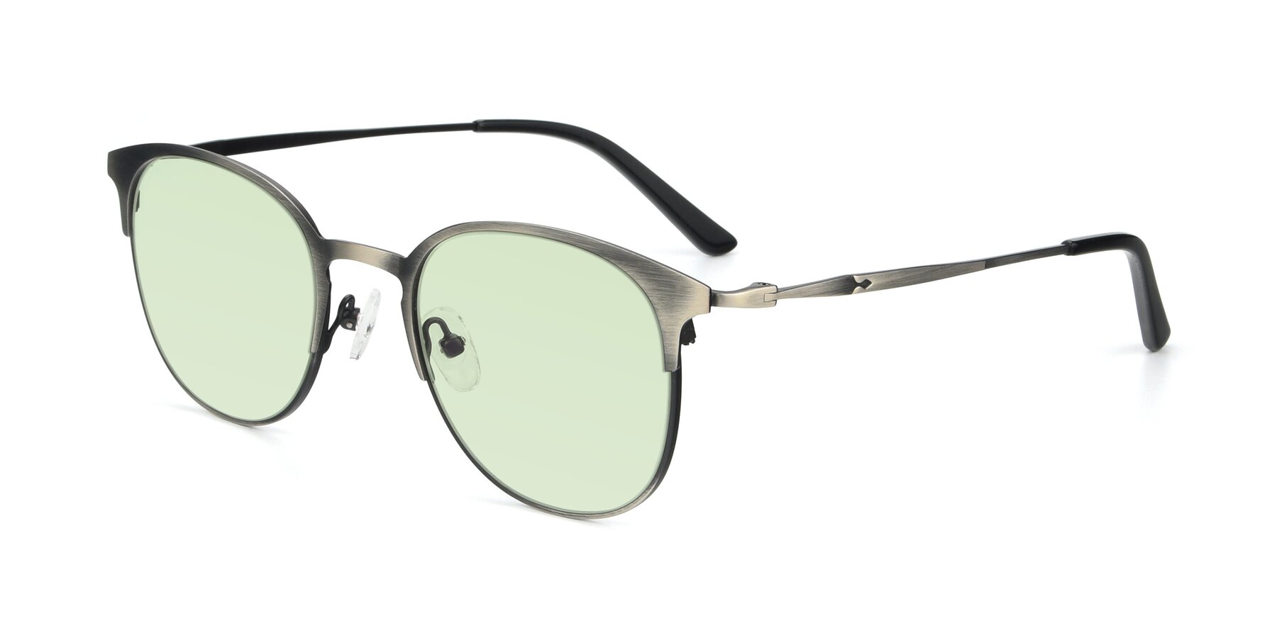 Angle of 9547 in Antique Gunmetal with Light Green Tinted Lenses