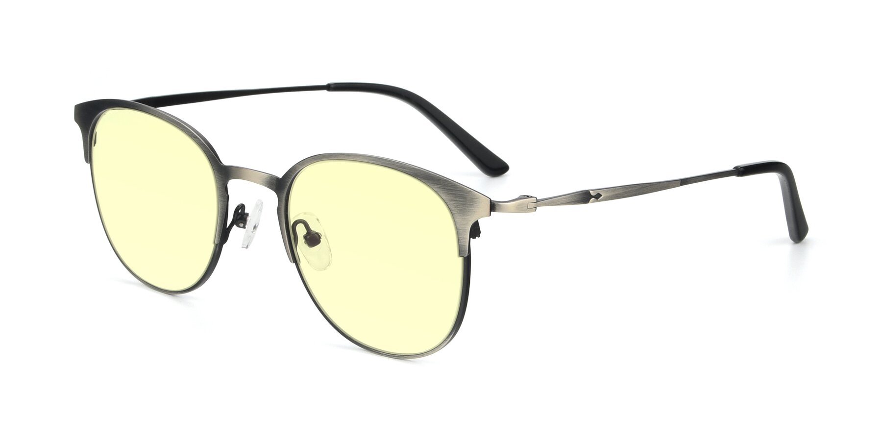Angle of 9547 in Antique Gunmetal with Light Yellow Tinted Lenses
