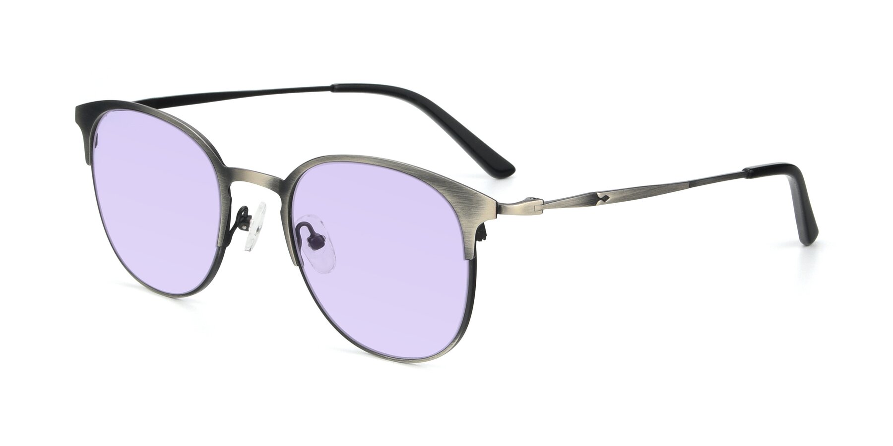 Angle of 9547 in Antique Gunmetal with Light Purple Tinted Lenses