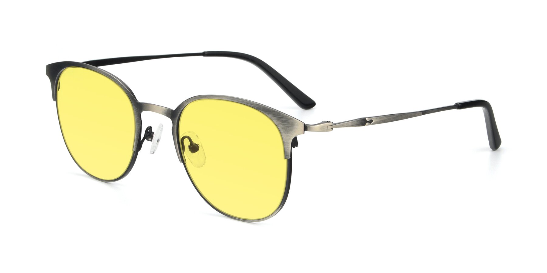 Angle of 9547 in Antique Gunmetal with Medium Yellow Tinted Lenses