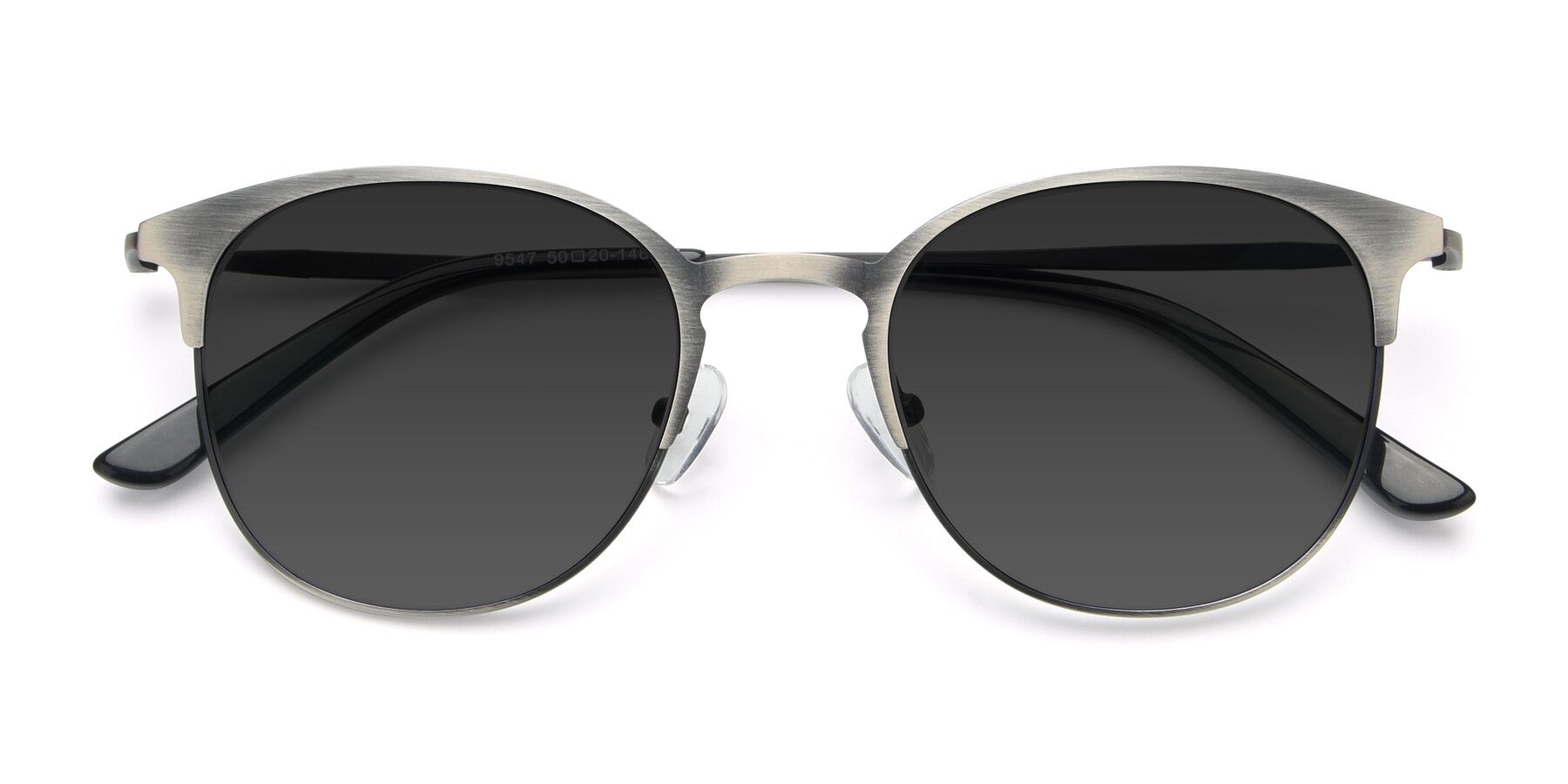 Folded Front of 9547 in Antique Gunmetal with Gray Tinted Lenses