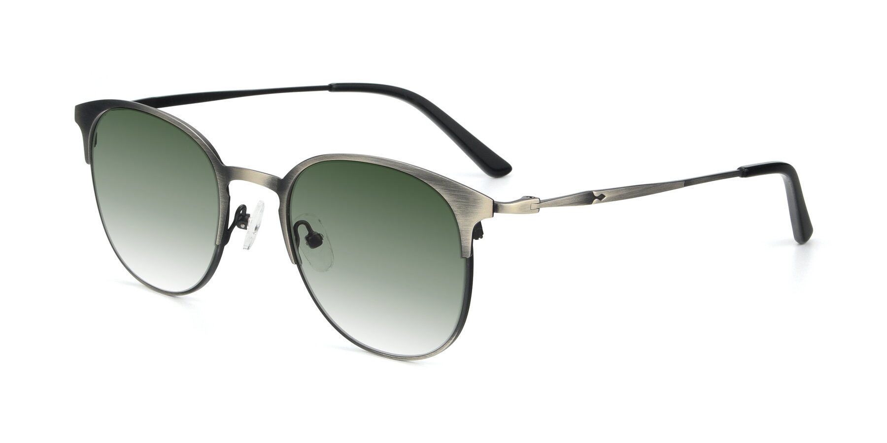 Angle of 9547 in Antique Gunmetal with Green Gradient Lenses