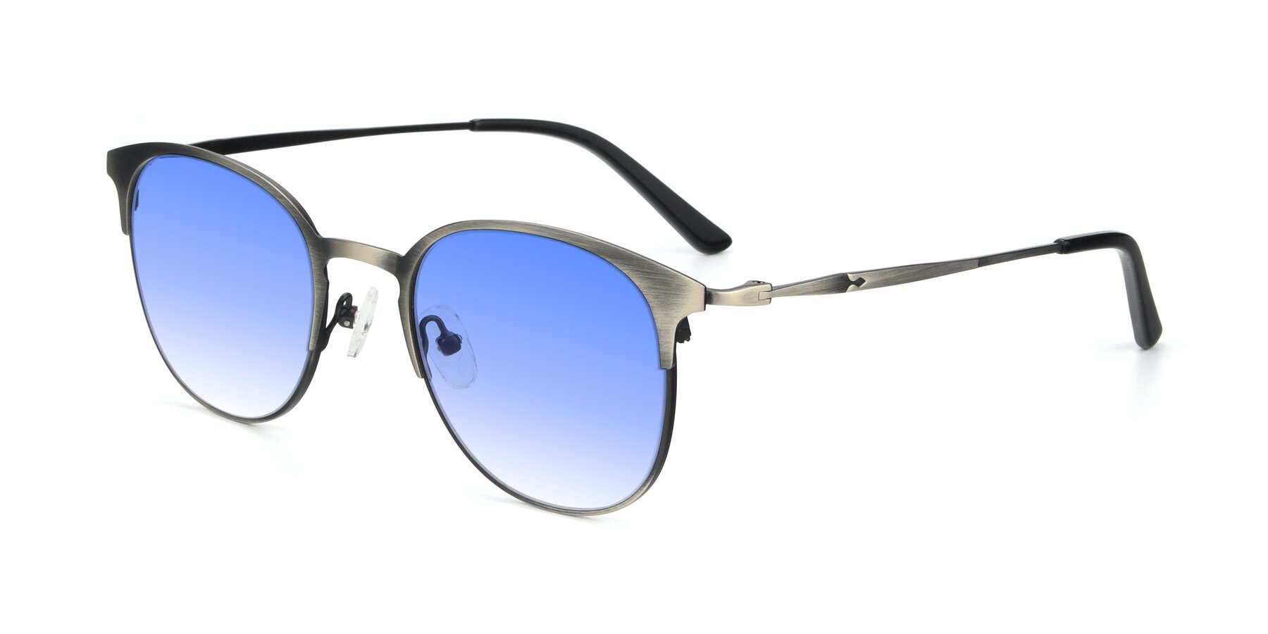 Angle of 9547 in Antique Gunmetal with Blue Gradient Lenses