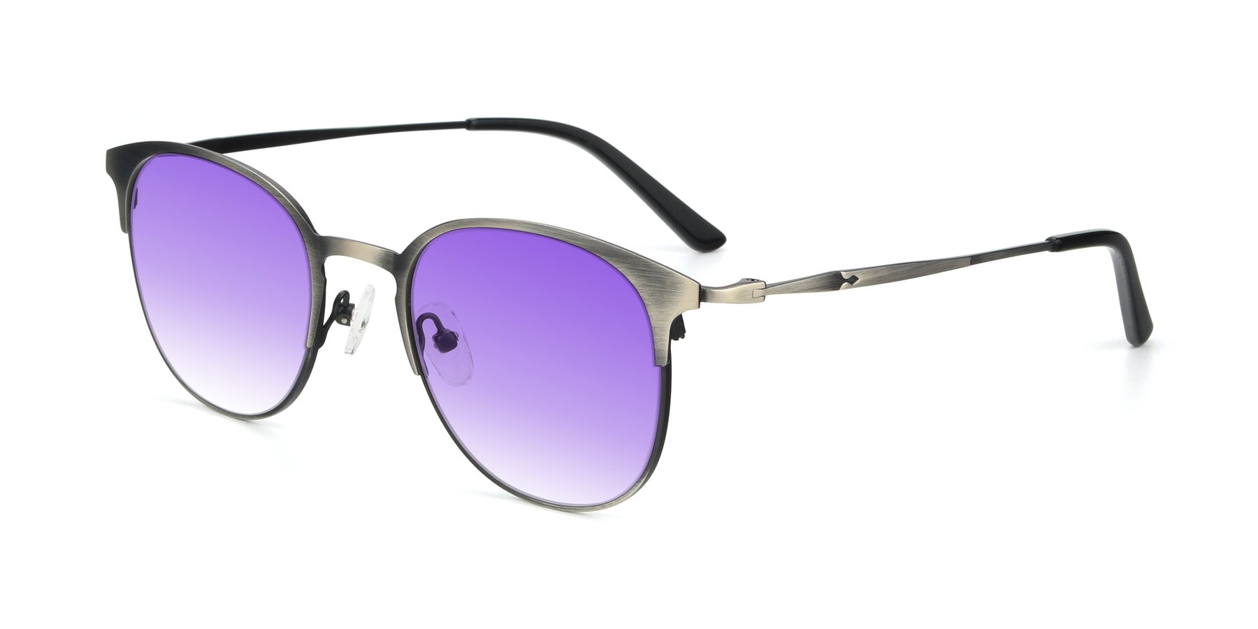 Angle of 9547 in Antique Gunmetal with Purple Gradient Lenses