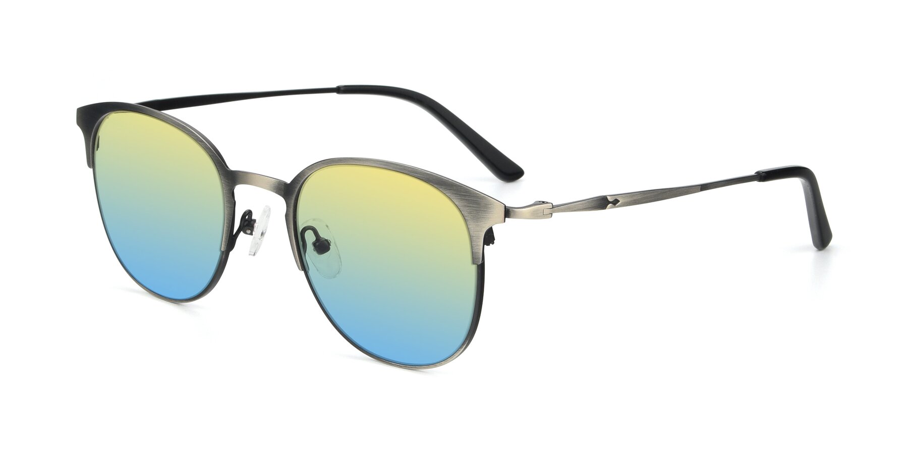 Angle of 9547 in Antique Gunmetal with Yellow / Blue Gradient Lenses