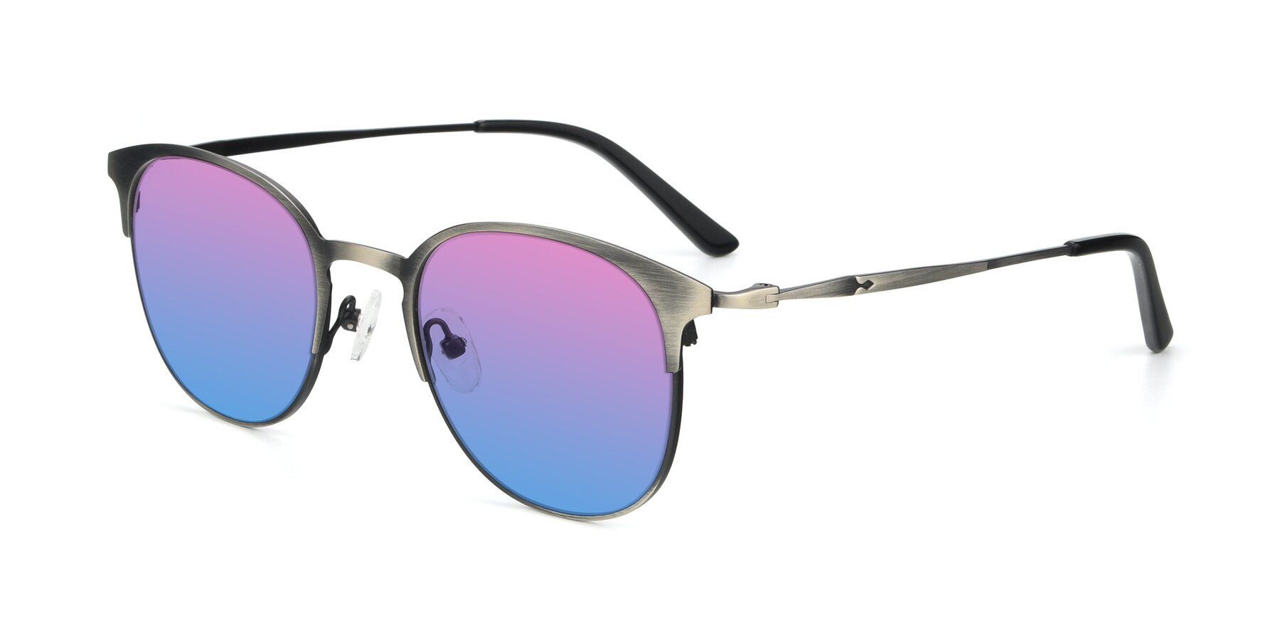 Angle of 9547 in Antique Gunmetal with Pink / Blue Gradient Lenses