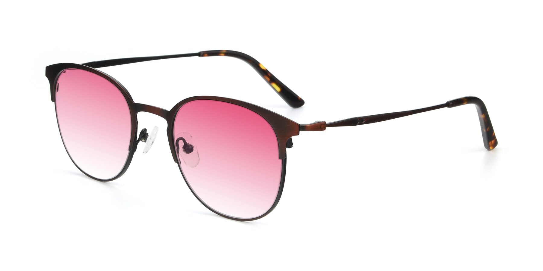 Angle of 9547 in Antique Brown with Pink Gradient Lenses