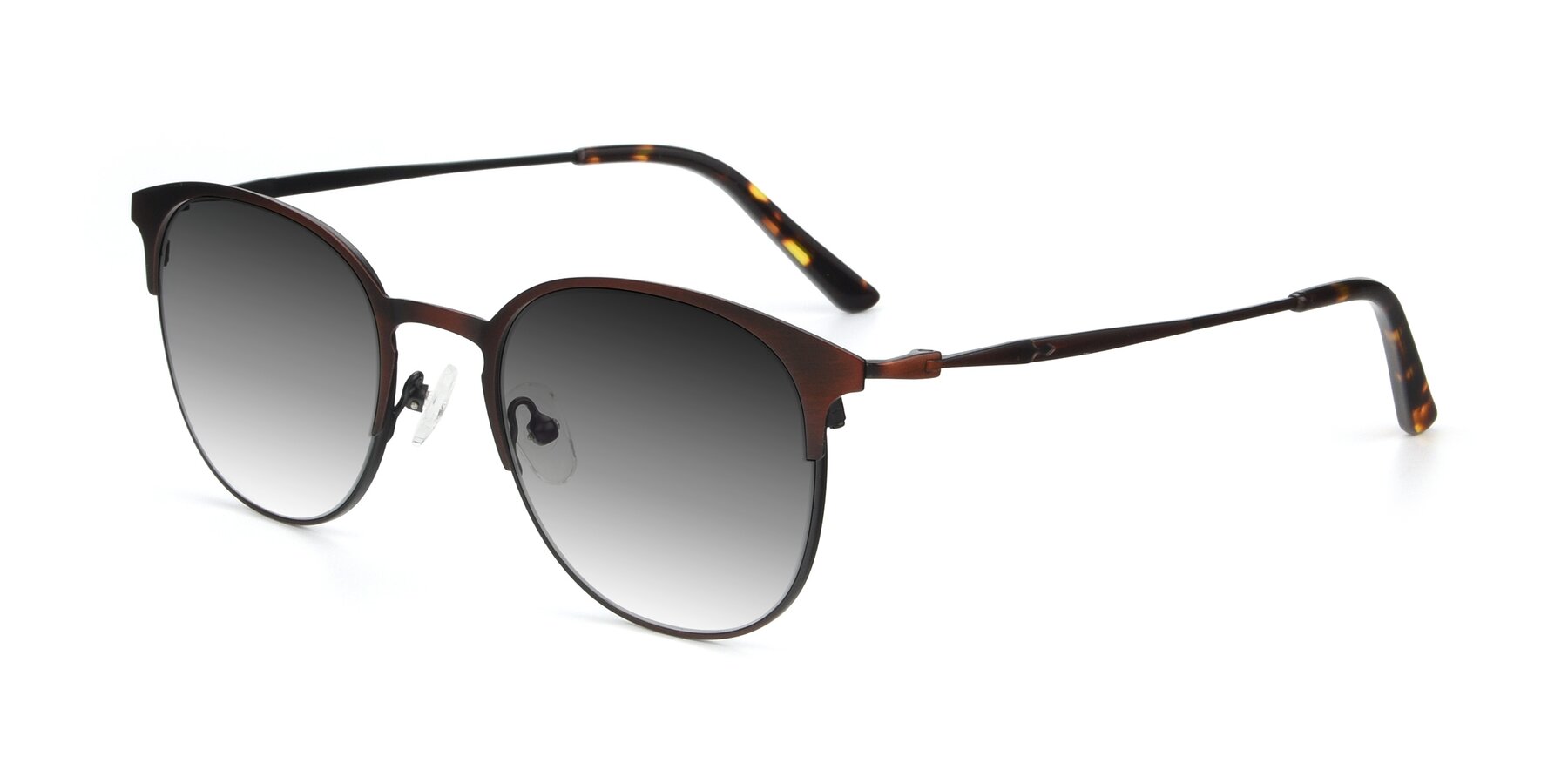 Angle of 9547 in Antique Brown with Gray Gradient Lenses