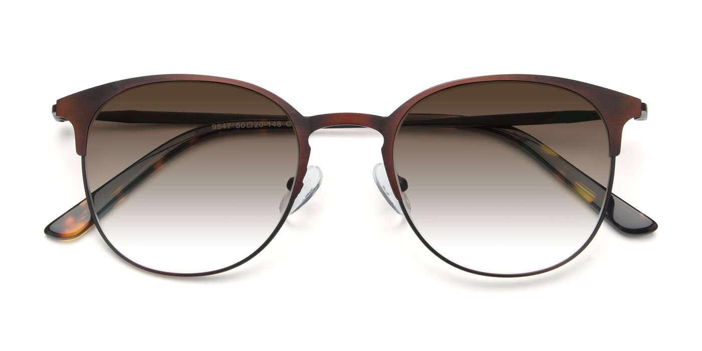 9547 - Antique Brown Gradient Sunglasses