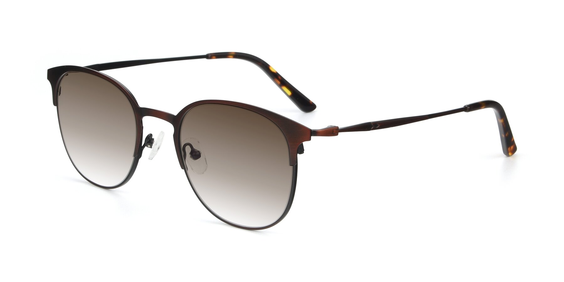 Angle of 9547 in Antique Brown with Brown Gradient Lenses