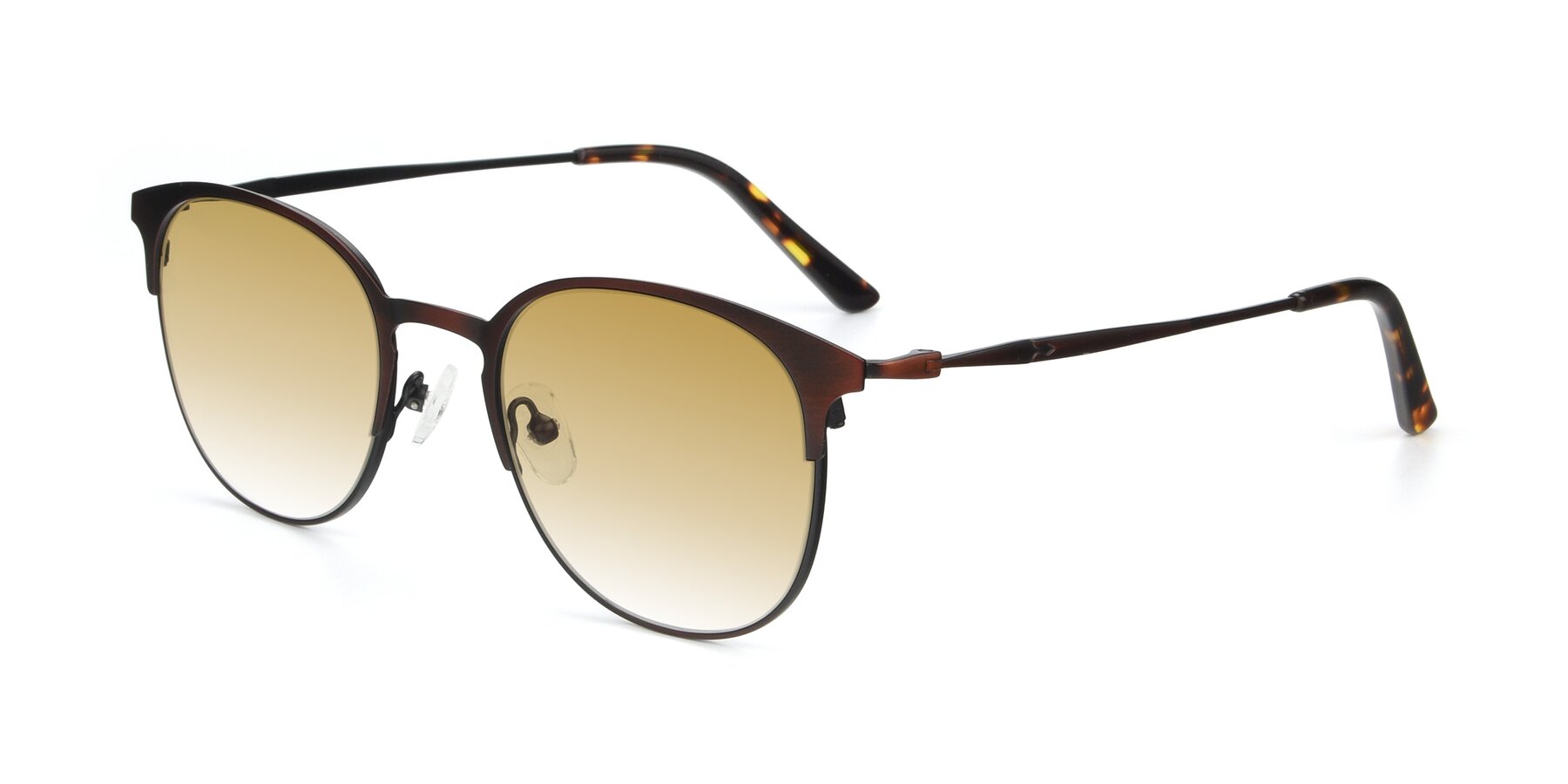 Angle of 9547 in Antique Brown with Champagne Gradient Lenses