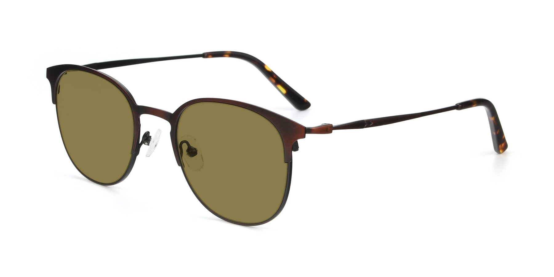 Angle of 9547 in Antique Brown with Brown Polarized Lenses
