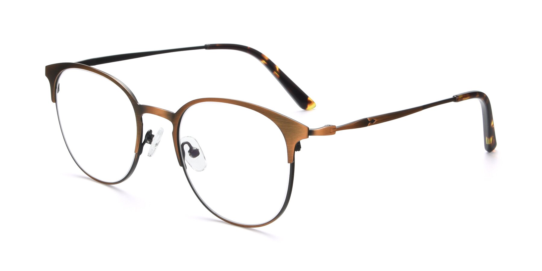 Angle of 9547 in Antique Bronze with Clear Blue Light Blocking Lenses