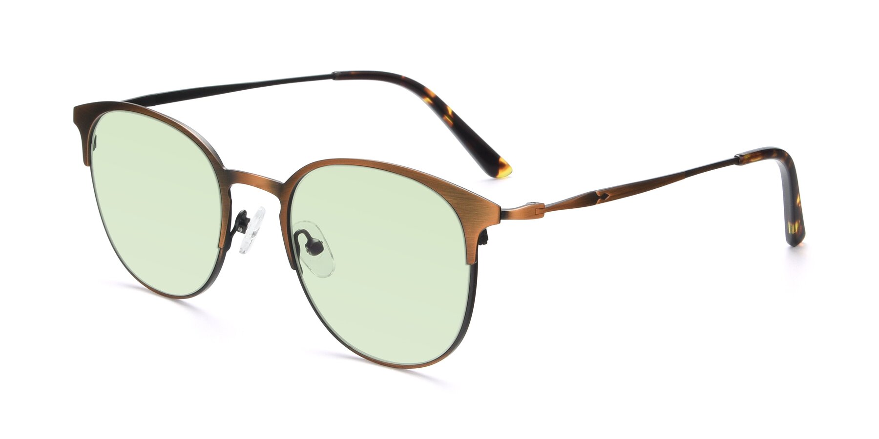 Angle of 9547 in Antique Bronze with Light Green Tinted Lenses