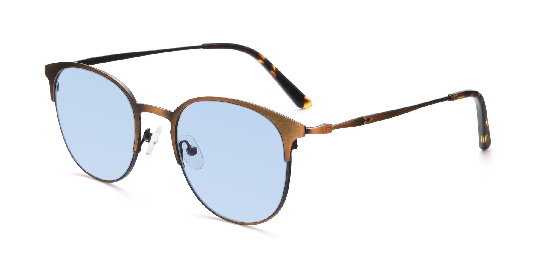 Angle of 9547 in Antique Bronze with Light Blue Tinted Lenses